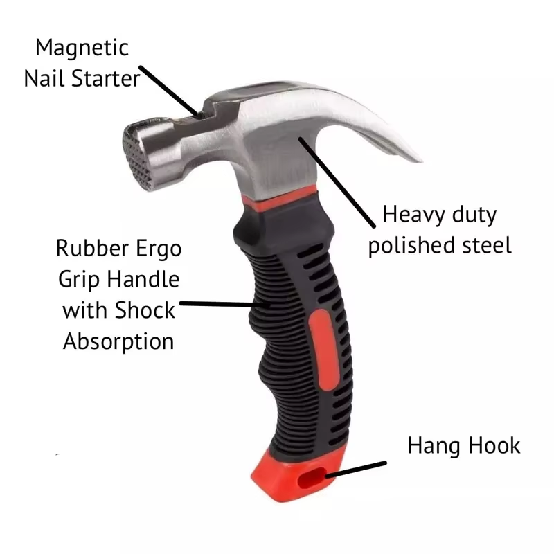 Mini 8 oz Forged Steel Claw Hammer Nail Hammer